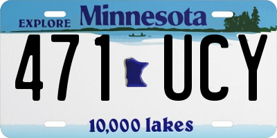 MN license plate 471UCY