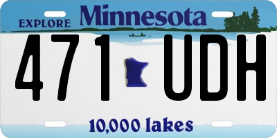 MN license plate 471UDH