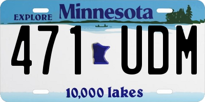 MN license plate 471UDM