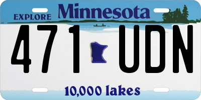 MN license plate 471UDN