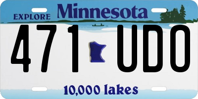 MN license plate 471UDO