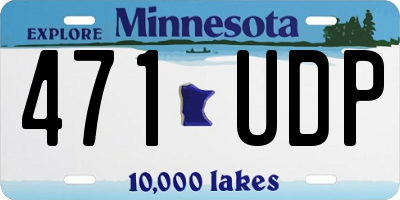 MN license plate 471UDP
