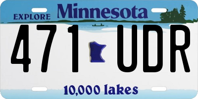 MN license plate 471UDR