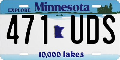 MN license plate 471UDS