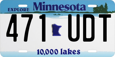 MN license plate 471UDT