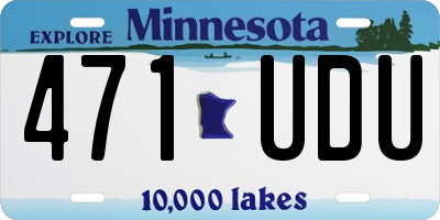 MN license plate 471UDU