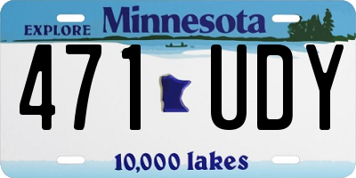 MN license plate 471UDY