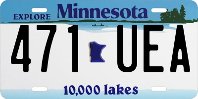 MN license plate 471UEA