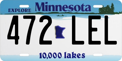 MN license plate 472LEL