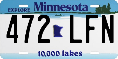 MN license plate 472LFN