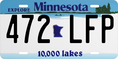 MN license plate 472LFP