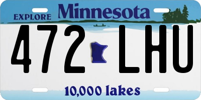 MN license plate 472LHU