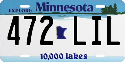 MN license plate 472LIL