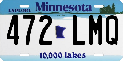 MN license plate 472LMQ
