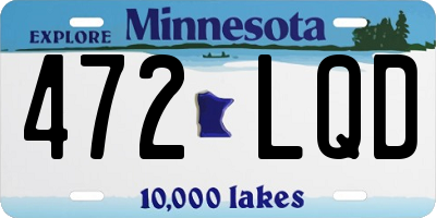 MN license plate 472LQD