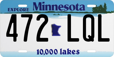 MN license plate 472LQL