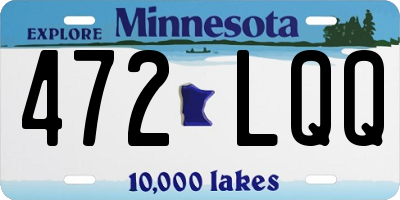 MN license plate 472LQQ
