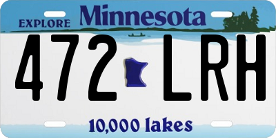 MN license plate 472LRH