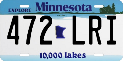 MN license plate 472LRI