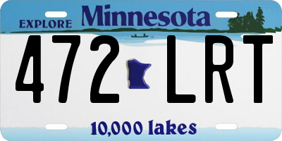 MN license plate 472LRT