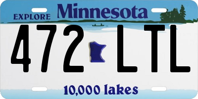 MN license plate 472LTL