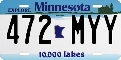 MN license plate 472MYY