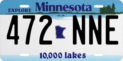 MN license plate 472NNE