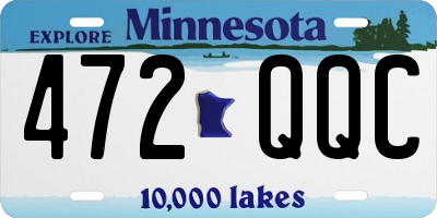 MN license plate 472QQC