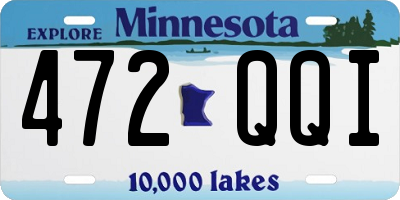 MN license plate 472QQI
