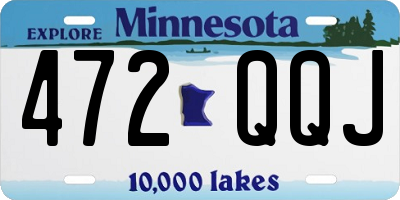 MN license plate 472QQJ