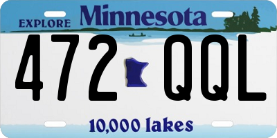 MN license plate 472QQL