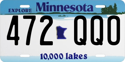 MN license plate 472QQO