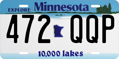 MN license plate 472QQP