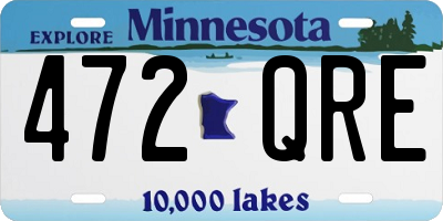 MN license plate 472QRE