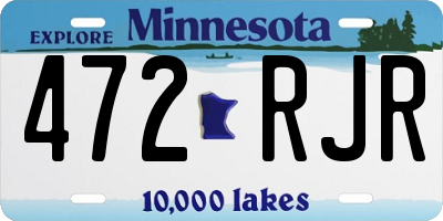 MN license plate 472RJR