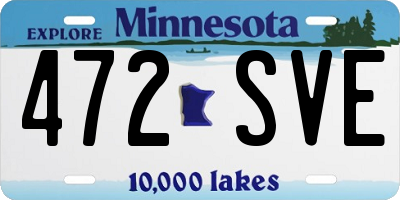 MN license plate 472SVE