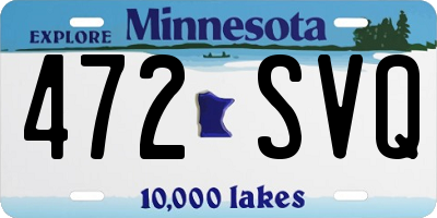 MN license plate 472SVQ