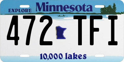 MN license plate 472TFI