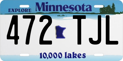 MN license plate 472TJL