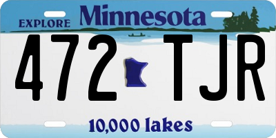 MN license plate 472TJR