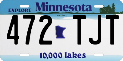MN license plate 472TJT