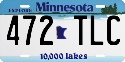 MN license plate 472TLC