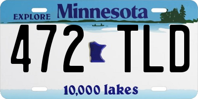 MN license plate 472TLD