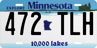 MN license plate 472TLH