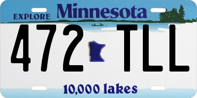 MN license plate 472TLL