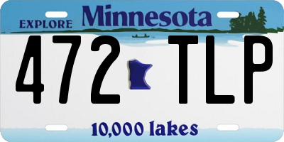 MN license plate 472TLP