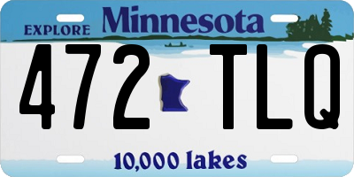 MN license plate 472TLQ