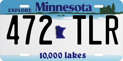 MN license plate 472TLR