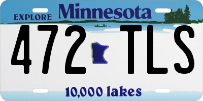 MN license plate 472TLS