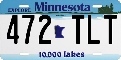 MN license plate 472TLT